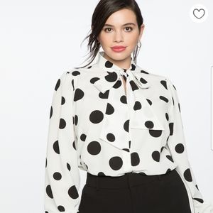 Eloquii polka dot top